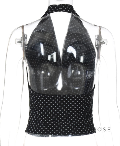 Tatum Polka Dot Halter Top