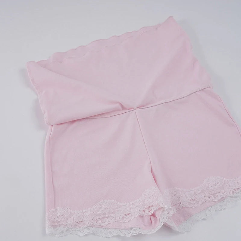 Ribbed Bow Skort Set
