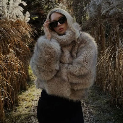 Thea Plush Faux Fur Jacket