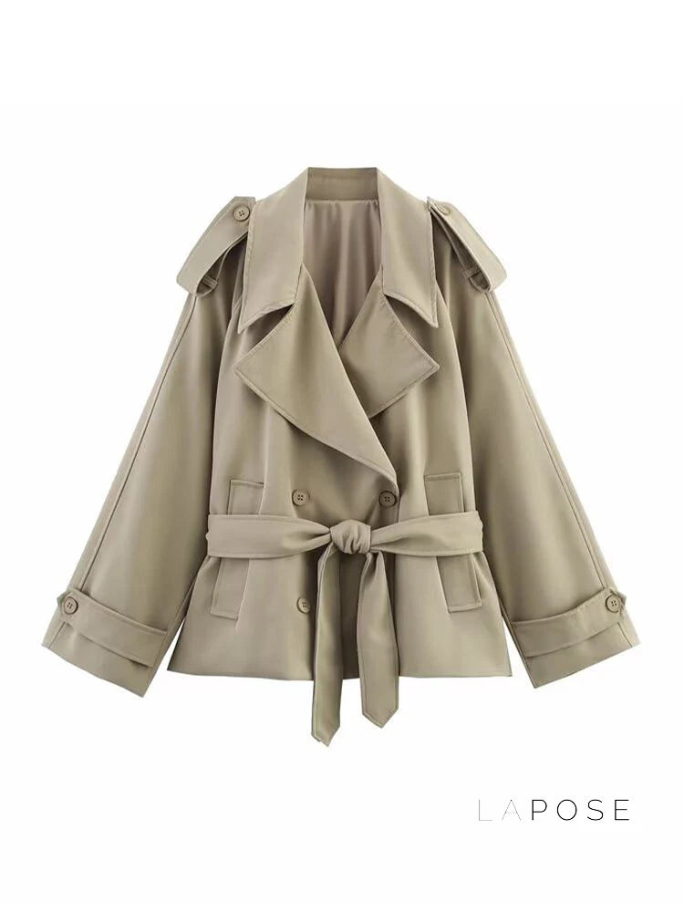 Tommie Cropped Tie-Waist Jacket