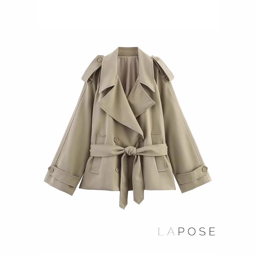 Tommie Cropped Tie-Waist Jacket