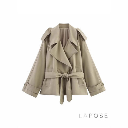 Tommie Cropped Tie-Waist Jacket