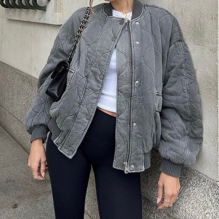 Vaeda Loose Bomber Jacket