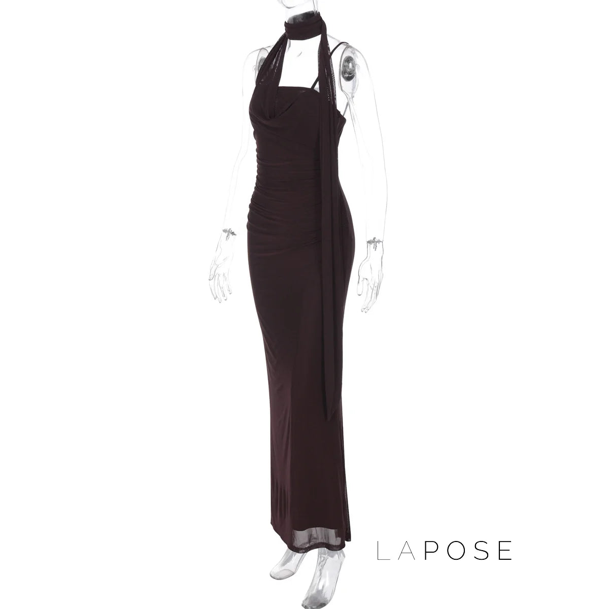 Valentine Strapless Mesh Midi Dress
