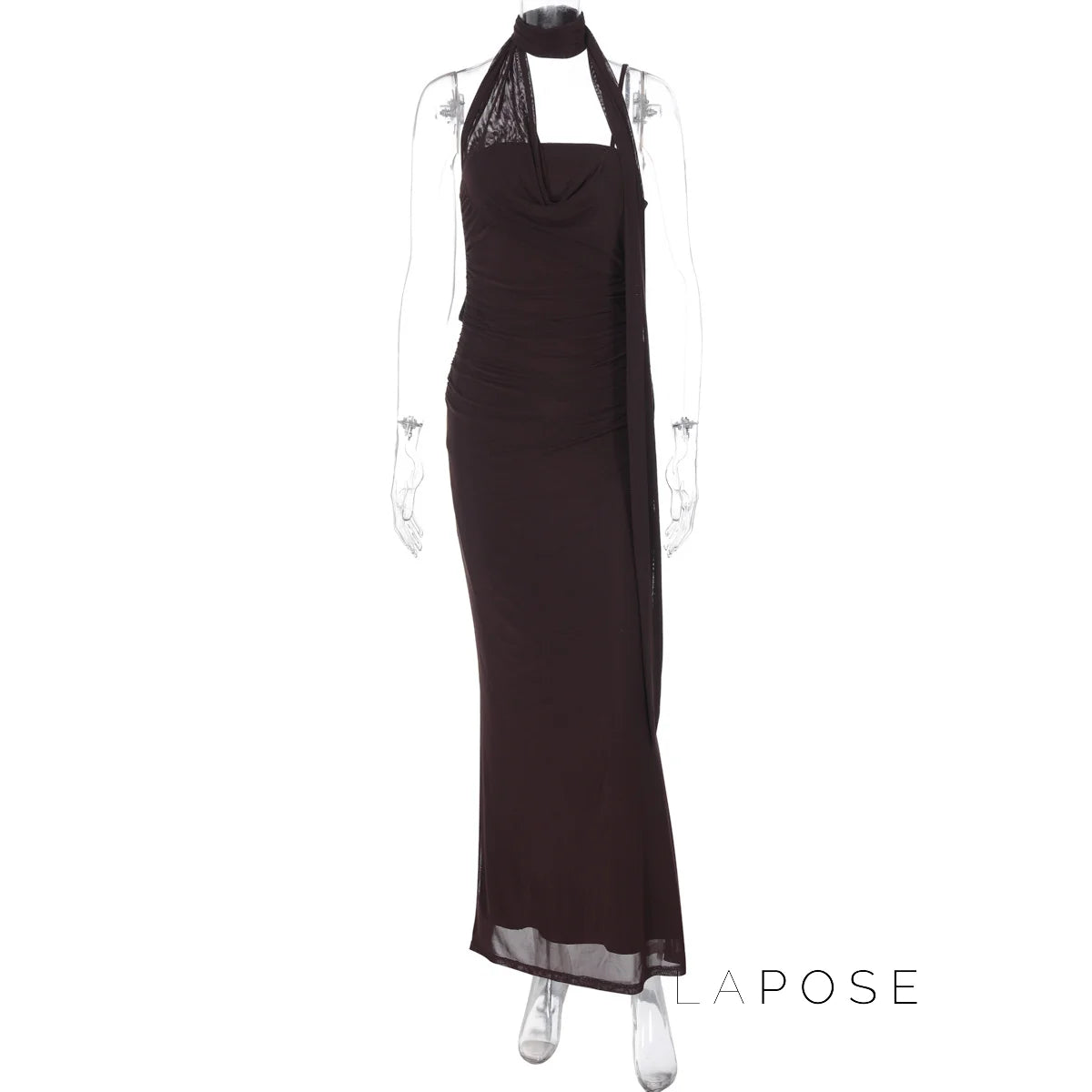 Valentine Strapless Mesh Midi Dress