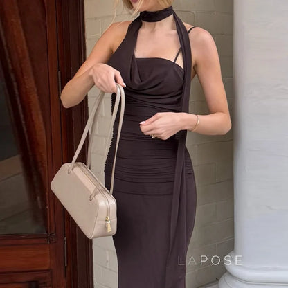 Valentine Strapless Mesh Midi Dress