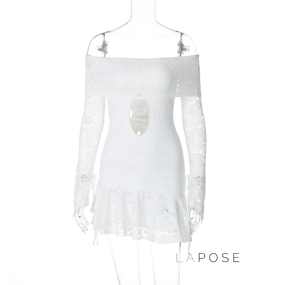 Varnika Off Shoulder Lace Mini Dress