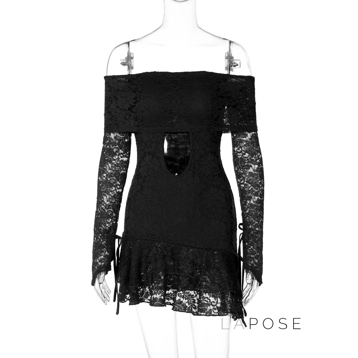 Varnika Off Shoulder Lace Mini Dress
