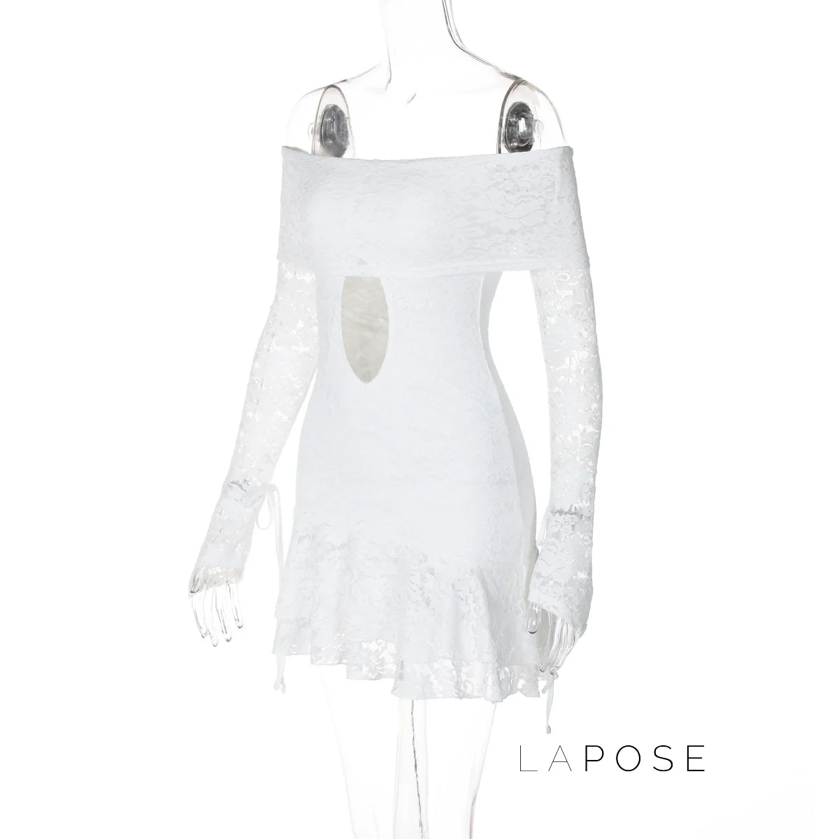 Varnika Off Shoulder Lace Mini Dress