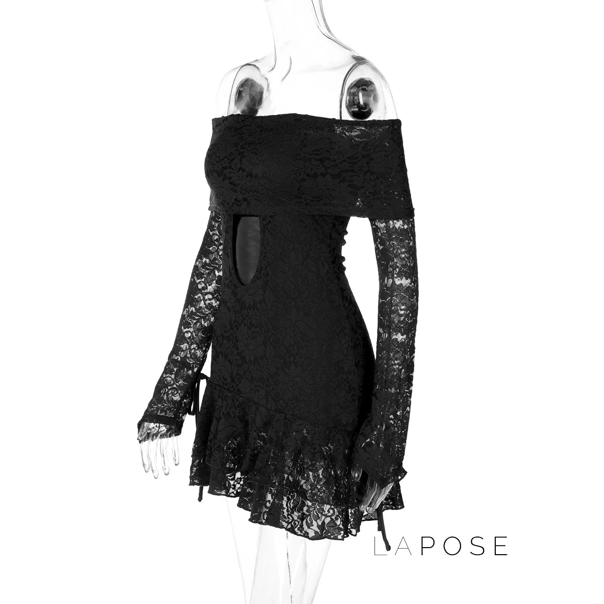 Varnika Off Shoulder Lace Mini Dress