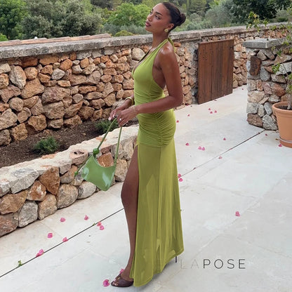 Vittoria Halter Maxi Dress