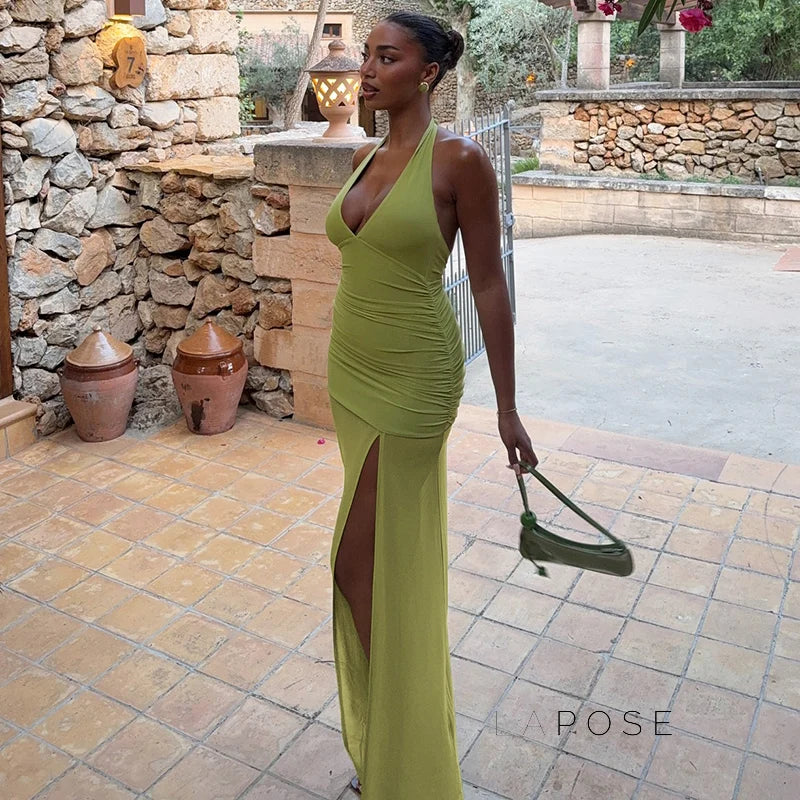 Vittoria Halter Maxi Dress