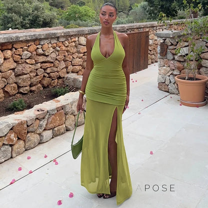 Vittoria Halter Maxi Dress