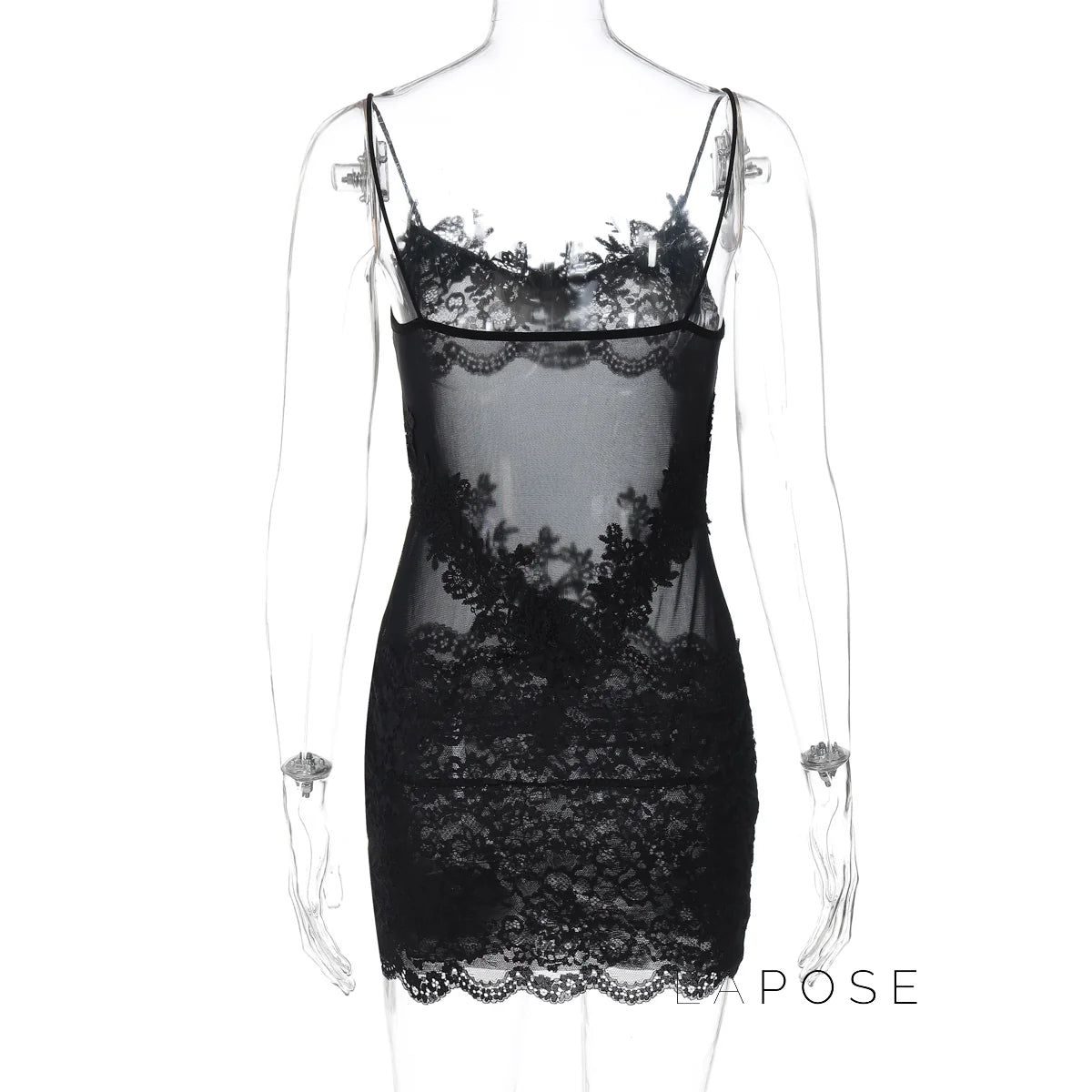 Whitleigh Lace Mesh Mini Dress