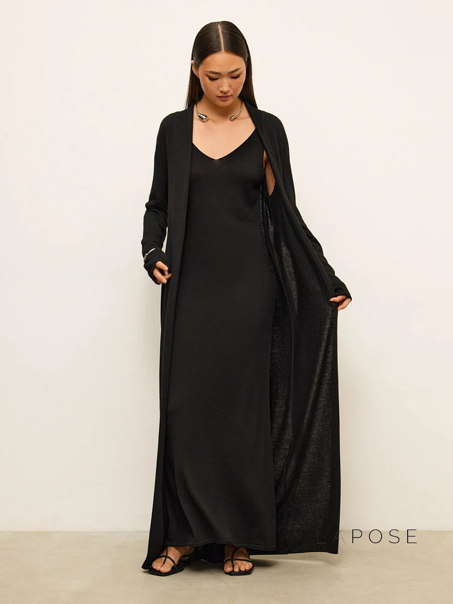 Xandria Knitted Lounge Dress Set