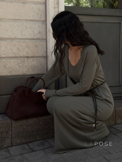 Xandria Knitted Lounge Dress Set