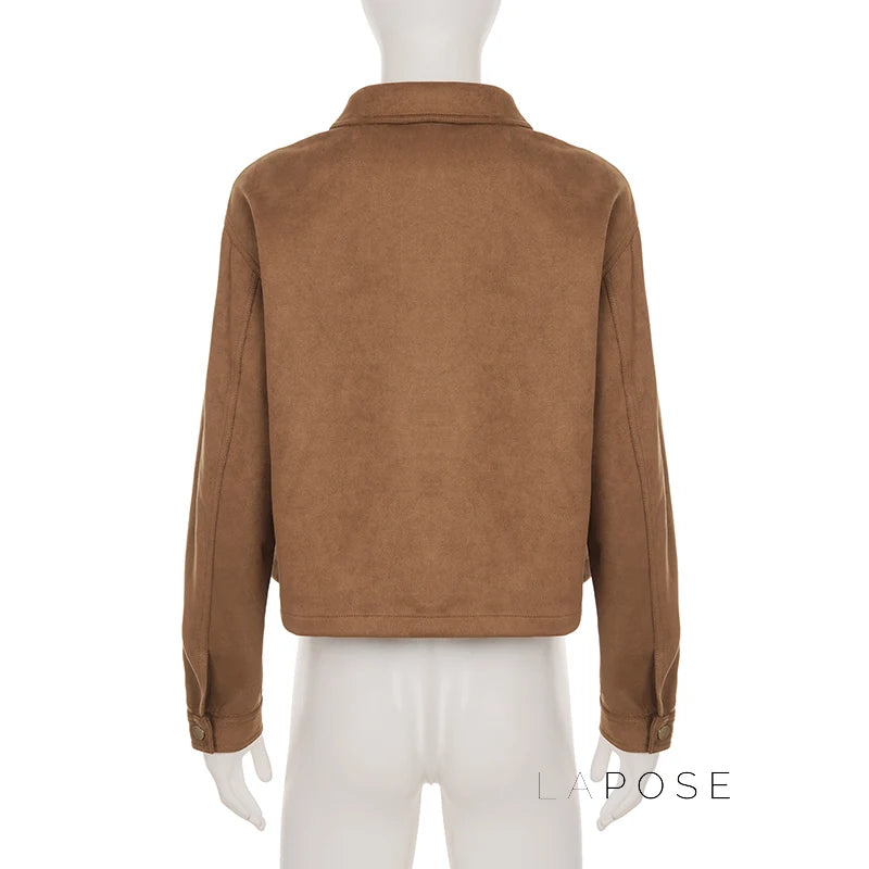 Yanelly Lapel Cropped Jacket