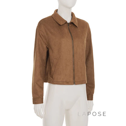 Yanelly Lapel Cropped Jacket