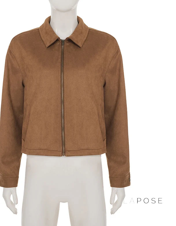 Yanelly Lapel Cropped Jacket