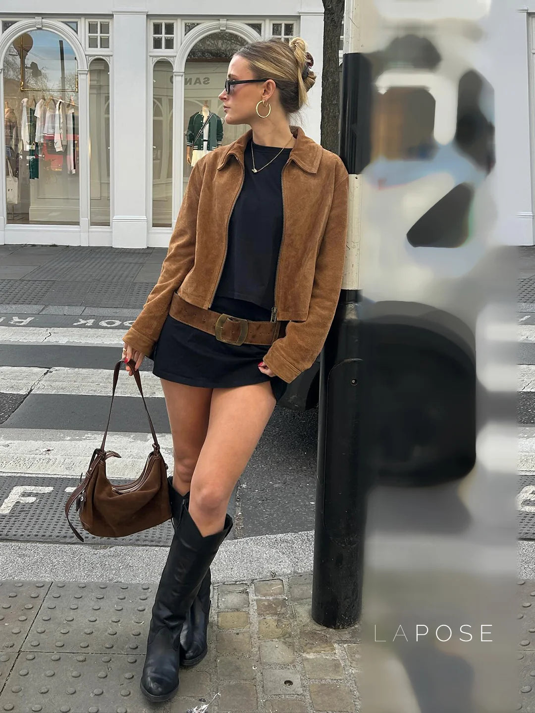 Yanelly Lapel Cropped Jacket