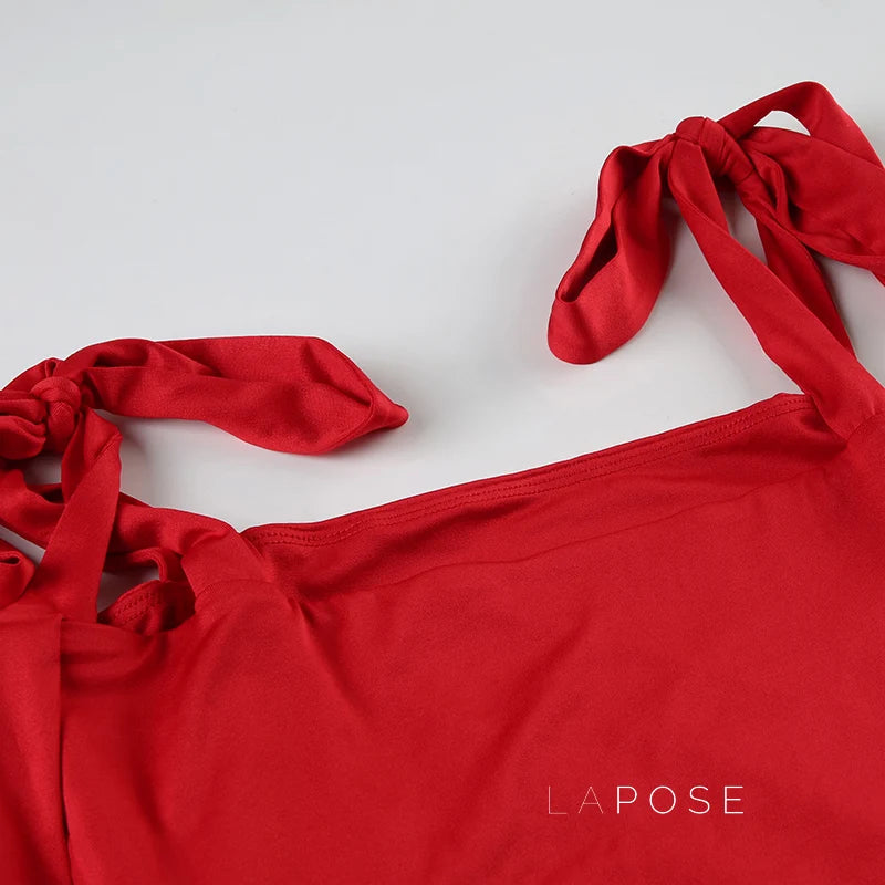 Yara Backless Bow-Tie Top