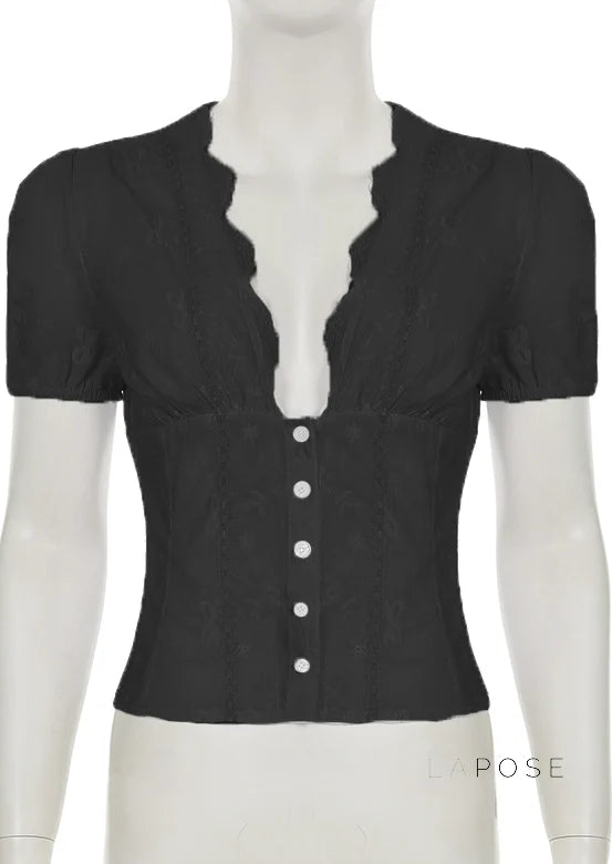 Yuritzi Bow-Detail Ruffle Blouse