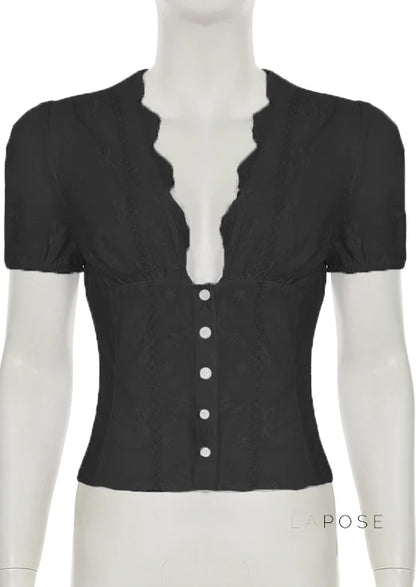 Yuritzi Bow-Detail Ruffle Blouse