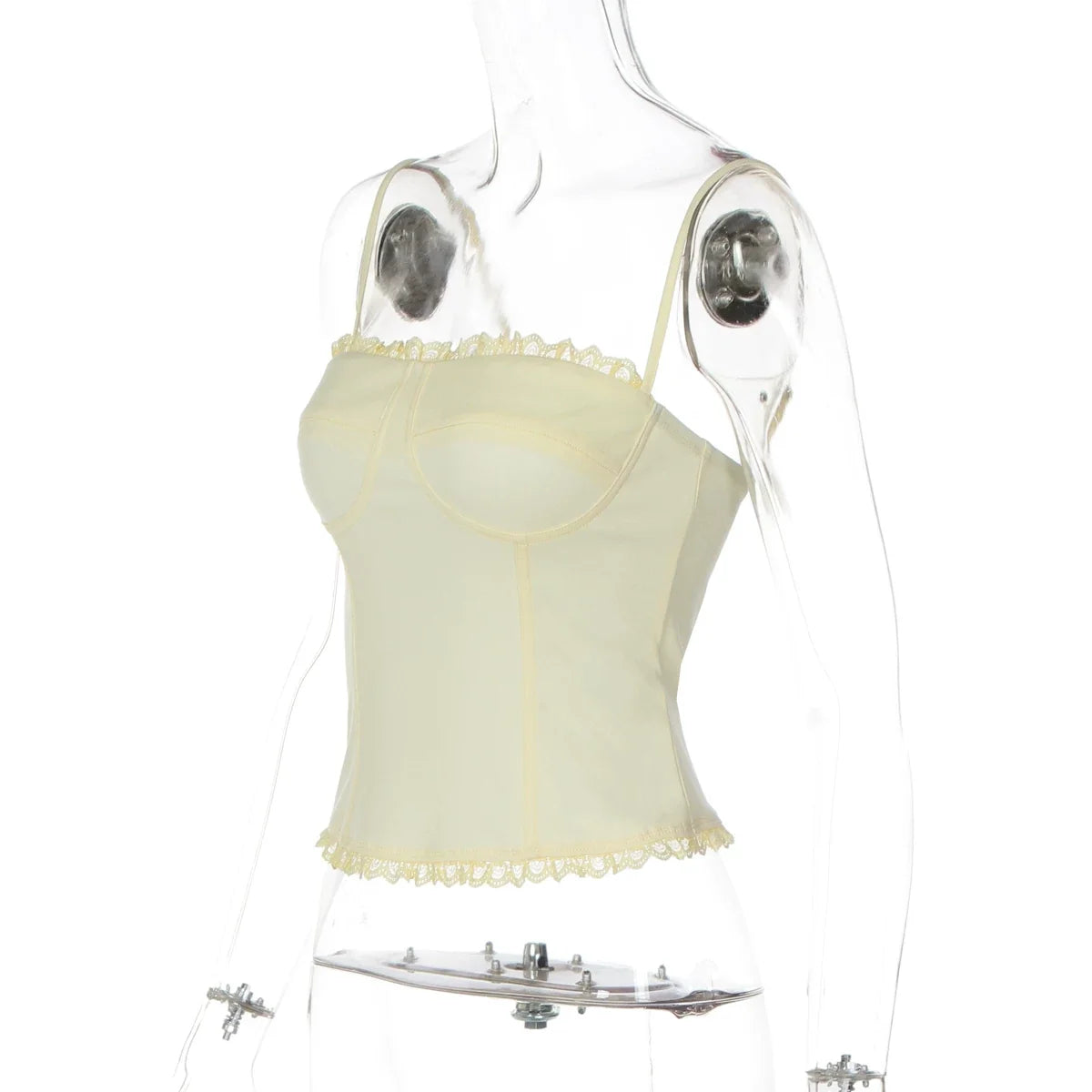 Zyah Lace Trim Corset Camisole