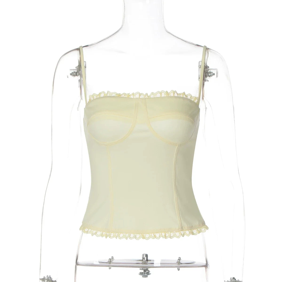 Zyah Lace Trim Corset Camisole