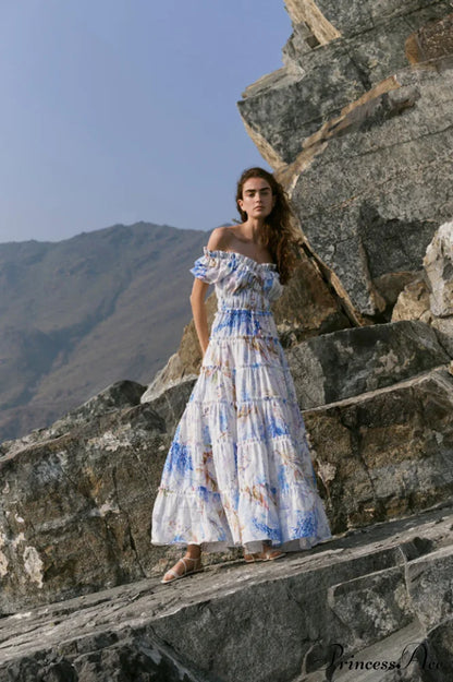 Lavander Maxi Stylish Boho Dress