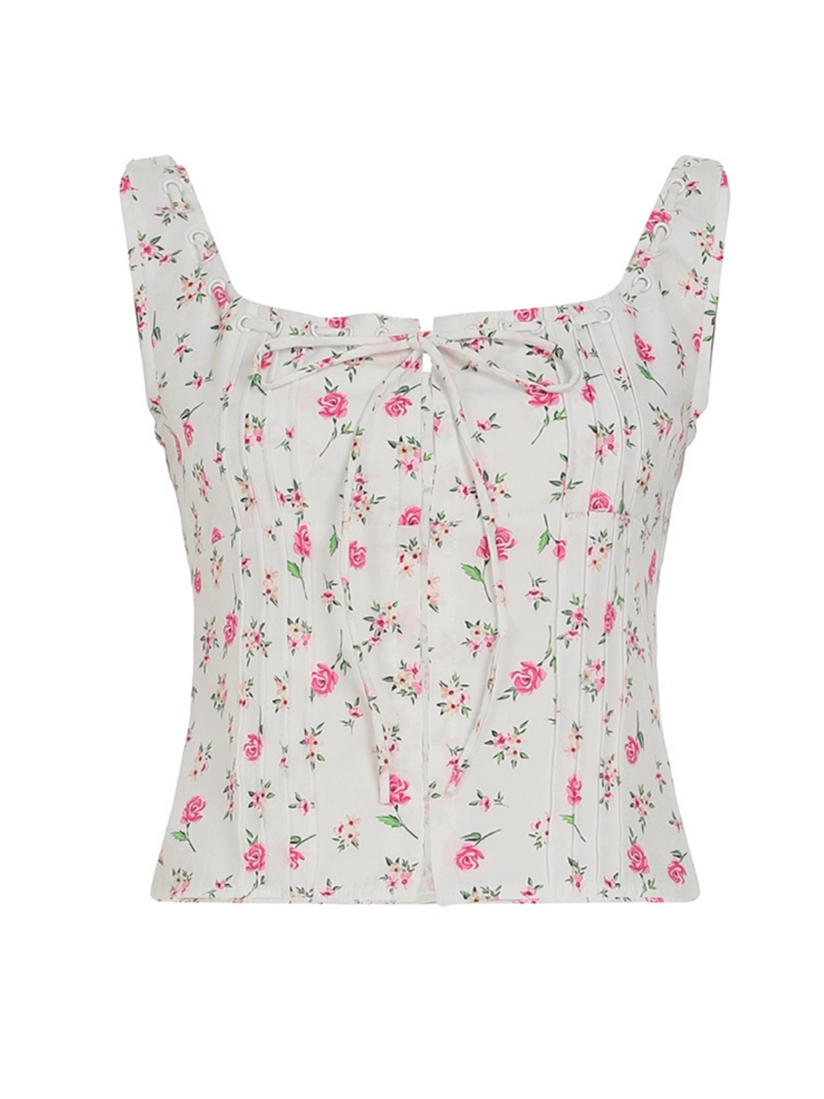 Kenedi Floral Pleated Top