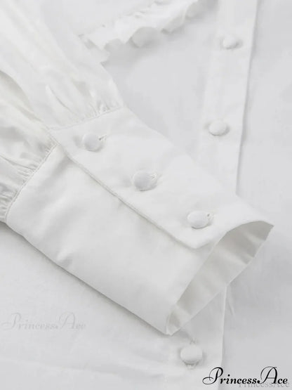 Loose Cotton Babydoll Blouse