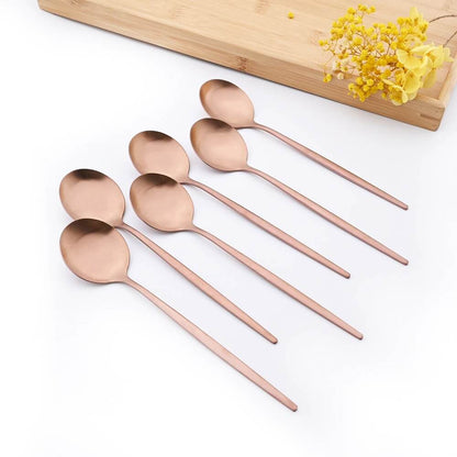 Modern Rose Flatware Set - 24 Piece