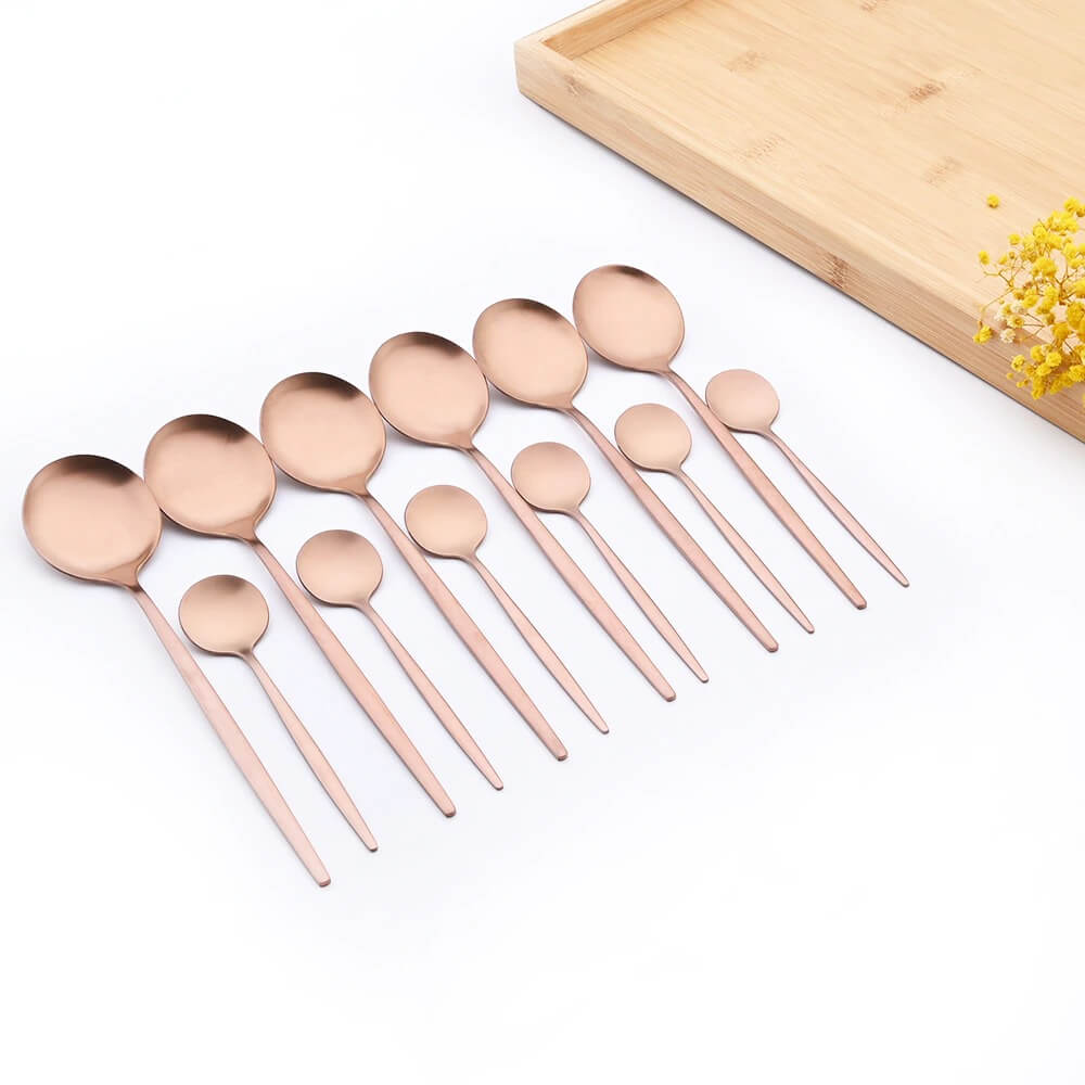 Modern Rose Flatware Set - 24 Piece