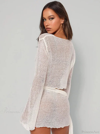 Mesh Two-Piece Party Mini Dress