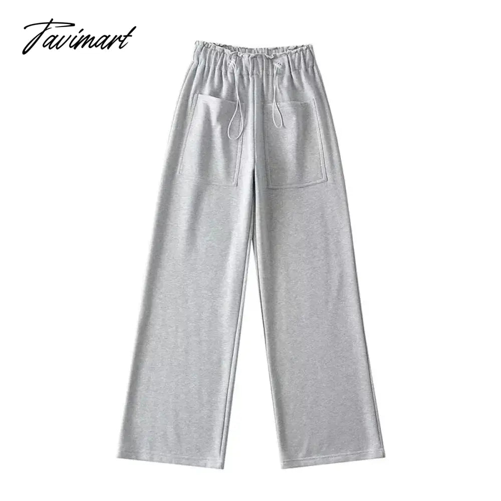 Momoluna Women Dragon Drawsting Pocket Straight Casual Full Length Sportwear Pants