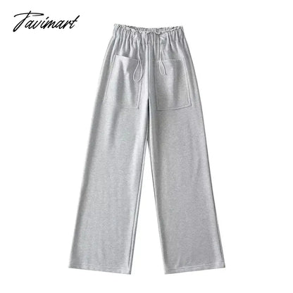 Momoluna Women Dragon Drawsting Pocket Straight Casual Full Length Sportwear Pants