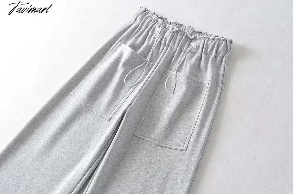 Momoluna Women Dragon Drawsting Pocket Straight Casual Full Length Sportwear Pants