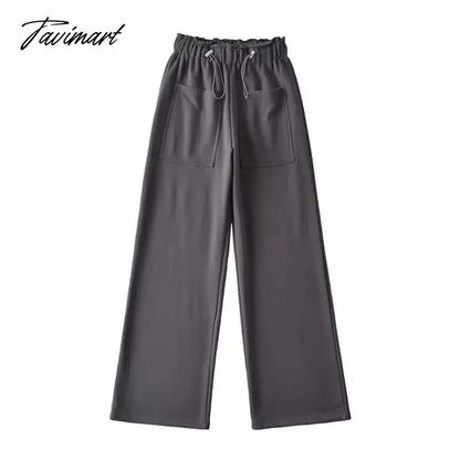 Momoluna Women Dragon Drawsting Pocket Straight Casual Full Length Sportwear Pants