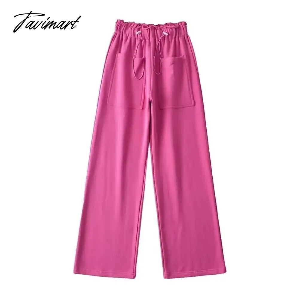 Momoluna Women Dragon Drawsting Pocket Straight Casual Full Length Sportwear Pants