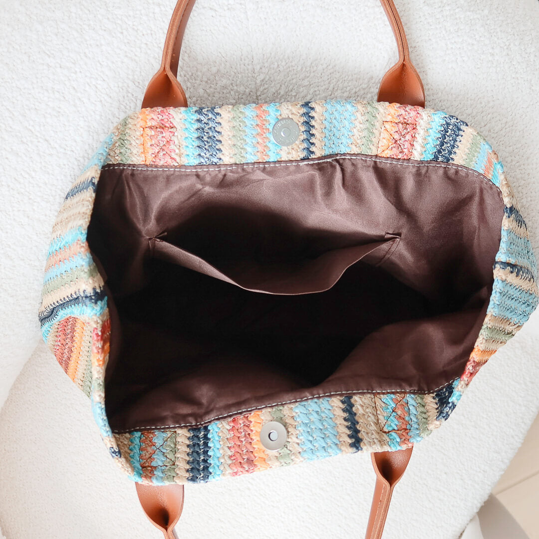Elise Striped Tote Bag