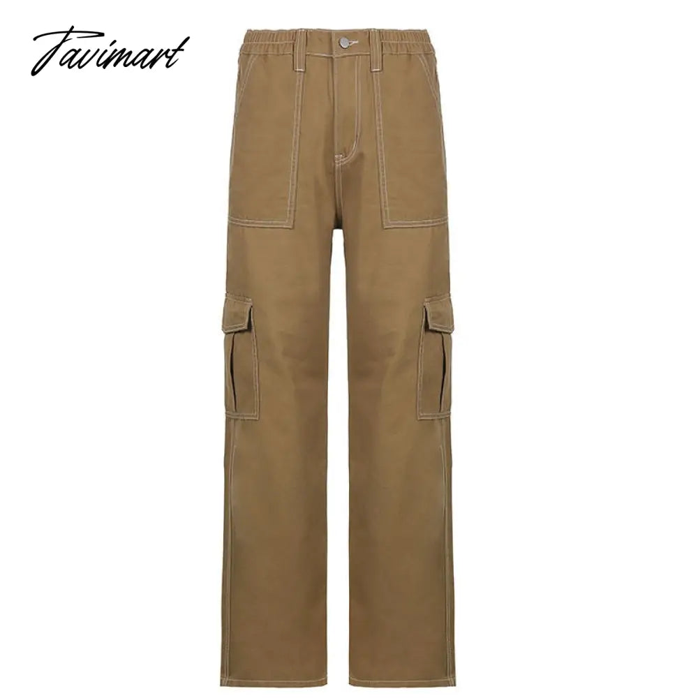 New American Retro High Waist Workwear Jeans Ladies Spring and Autumn Fashion Trend Versatile Drape Casual Straight Trousers