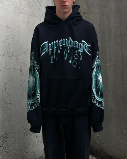 New Printing Loose Hoodie