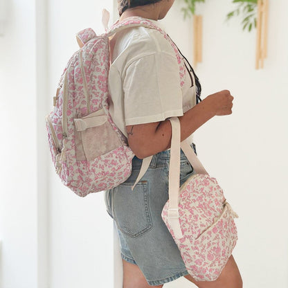 Nia Floral Quilted Bags - 3 PCS Set