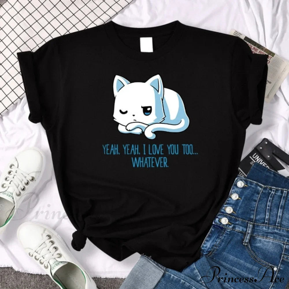 Oversize Fashion Clothing Funny Korean Style T-Shirts