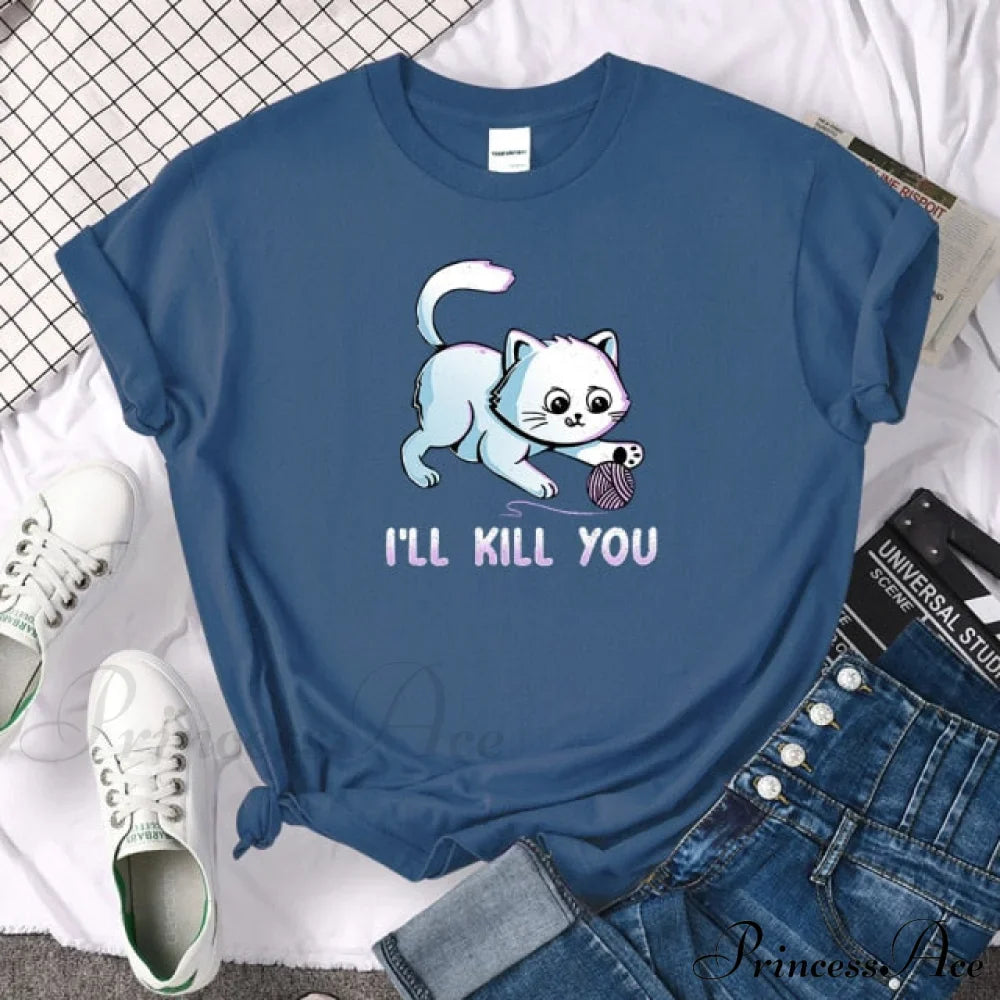 Oversize Fashion Clothing Funny Korean Style T-Shirts