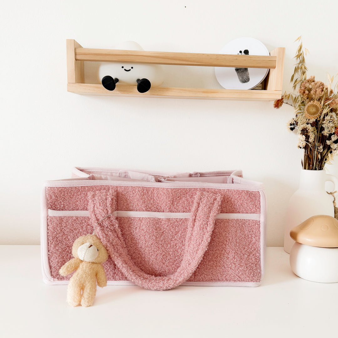 Plush Diaper Caddy Organizer