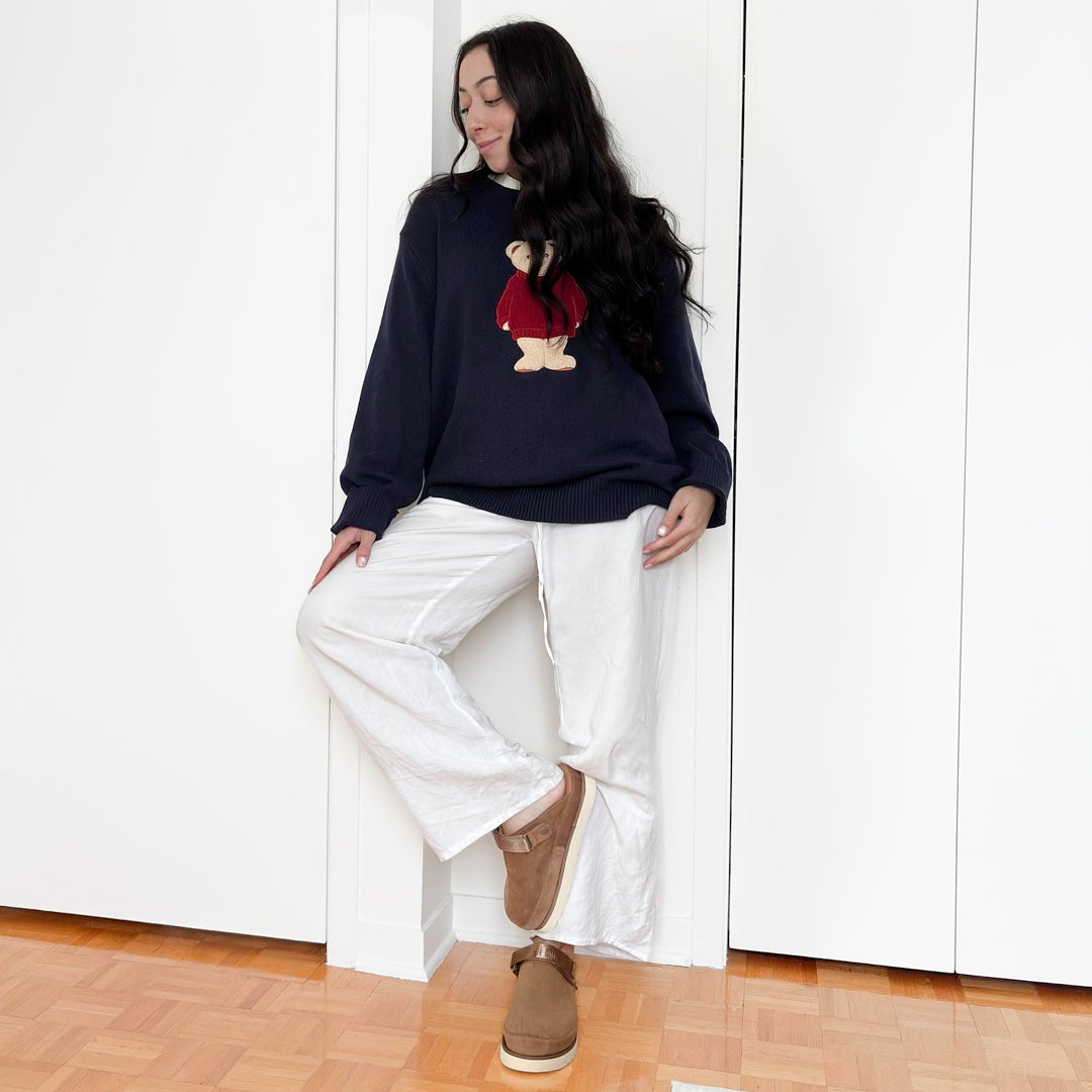 Mia Suede Platform Clogs