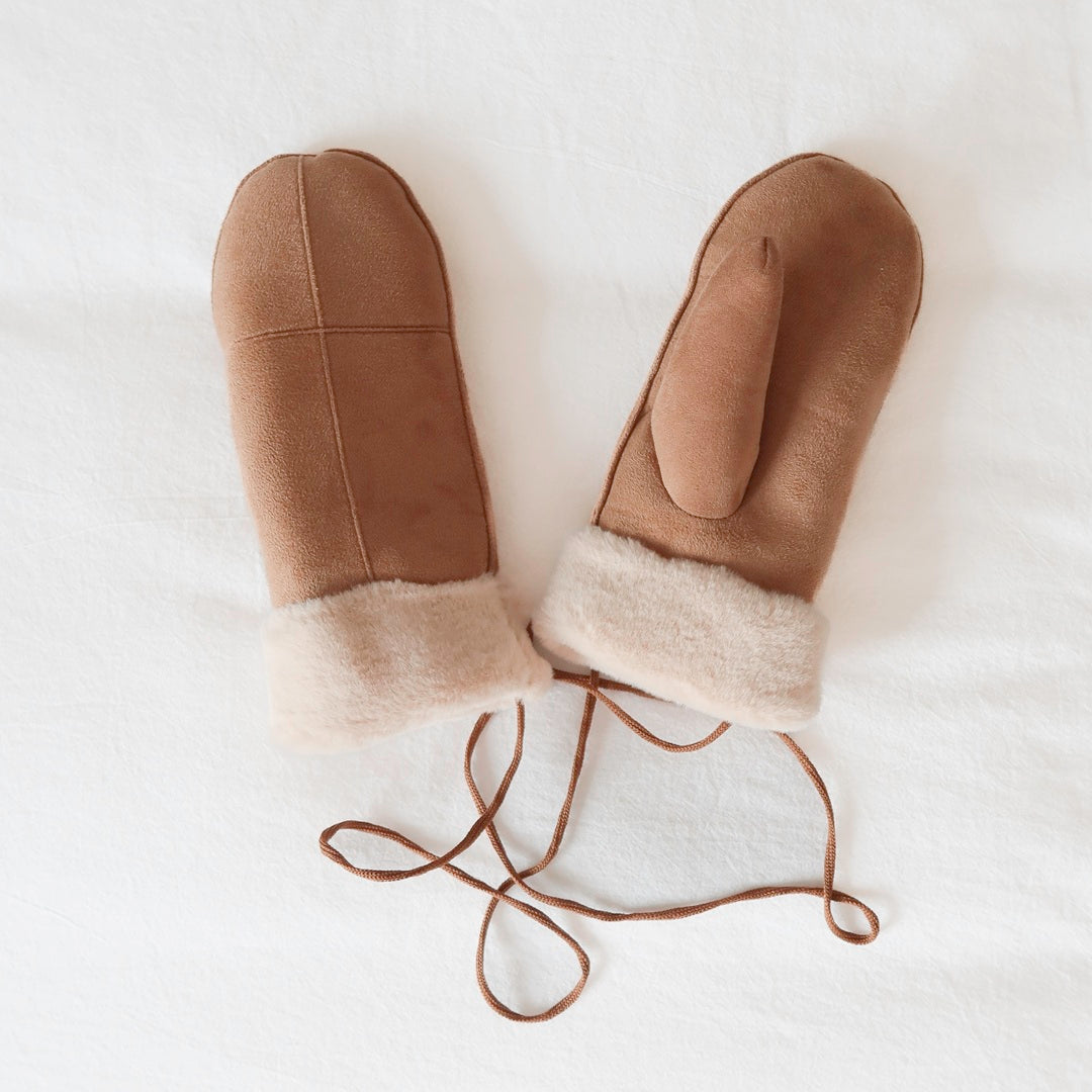 Plush Tie-on Mittens