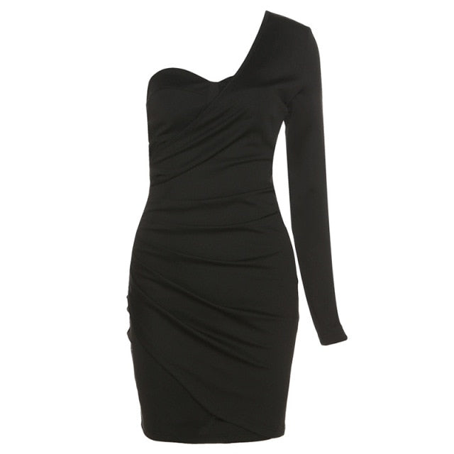Long Sleeve Black Bodycon Party Dresses